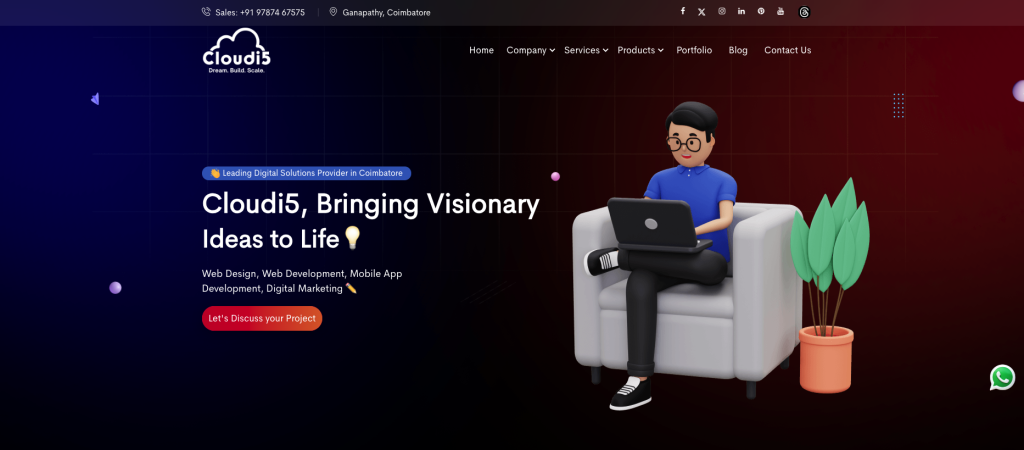 Top 10 WordPress & Magento Development Agencies in Coimbatore (2025) 19 Cloudi5 Technologies