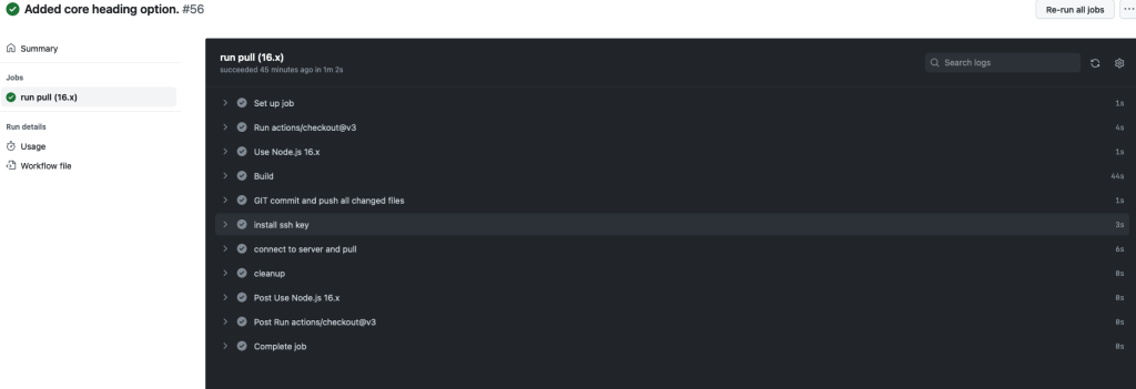 GitHub Actions 17 Comments Sections