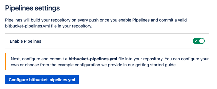 Bitbucket Pipeline for WPEngine 6 Enable Bitbucket Pipelines