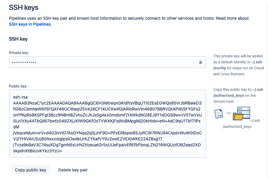 Bitbucket Pipeline for WPEngine 7 Bitbucket SSH key set up