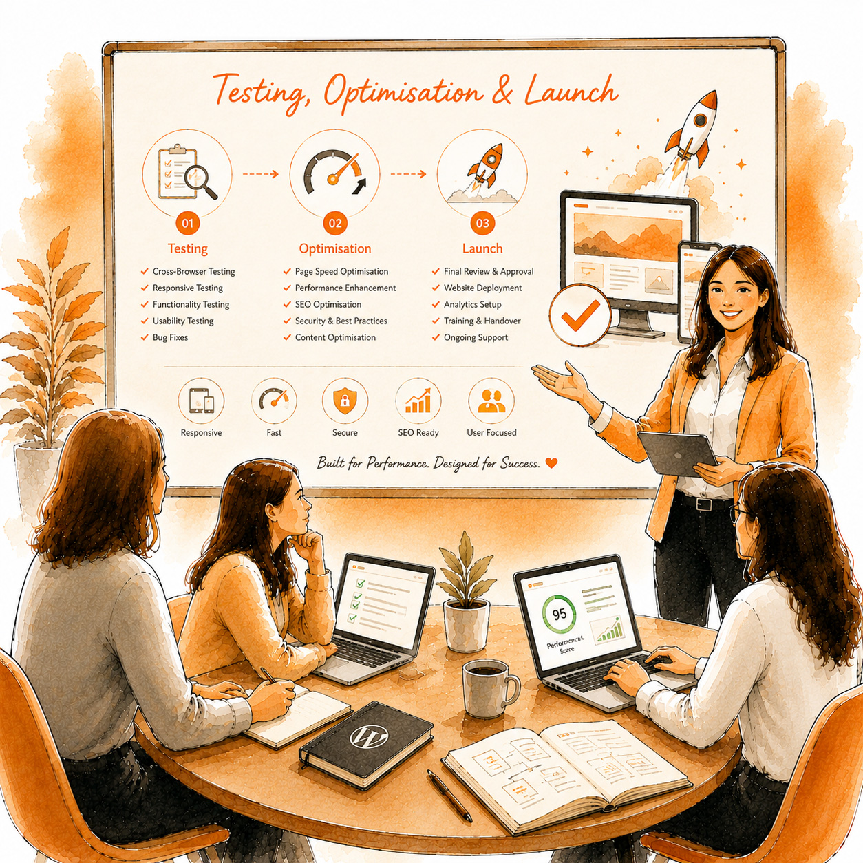 What We Do 33 Testing Optimisation Launch
